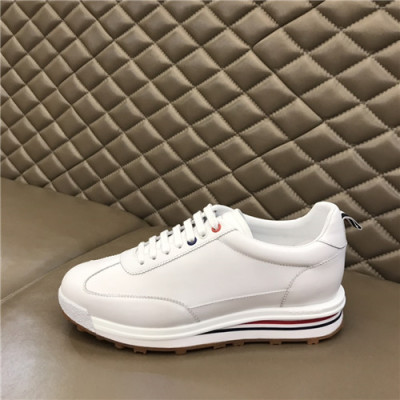 Thom Browne 2021 Men's Leather Sneakers,THOMS0053 - 톰브라운 2021 남성용 레더 스니커즈,Size(240-270),화이트