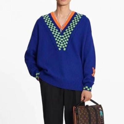 Louis vuitton Womens Casual Sweaters Blue - 루이비통 2021 여성 캐쥬얼 스웨터 Lou03422x Size(s - l) 블루