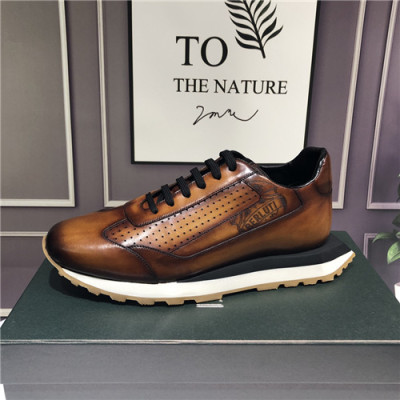 Berluti 2021 Men's Leather Sneakers,BERTS0286 - 벨루티 2021 남성용 레더 스니커즈,Szie(240-270),브라운