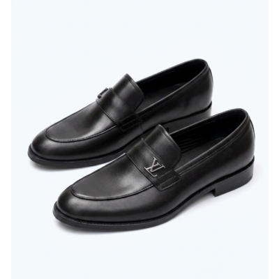 Louis Vuitton Mens Leather Oxford Shoes,LOUS2195 - 루이비통 남성용 레더 옥스퍼드 슈즈,Size(240-280),블랙