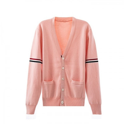 Thom Browne  Mm/Wm Strap V-neck Cardigan Pink - 톰브라운 2021 남/녀 스트랩 브이넥 가디건 Thom01361x Size(1 - 4)  핑크