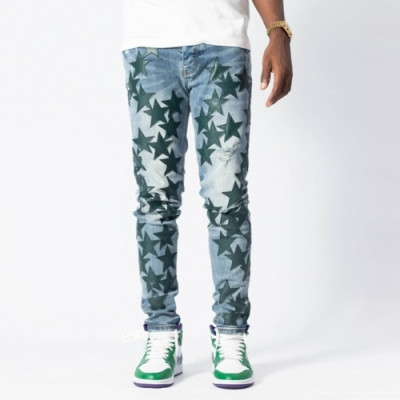 Amiri  Mens Trendy Denim Pants Blue - 아미리 2021 남성 트렌디 데님 팬츠 Ami0251x Size(29 - 40) 블루