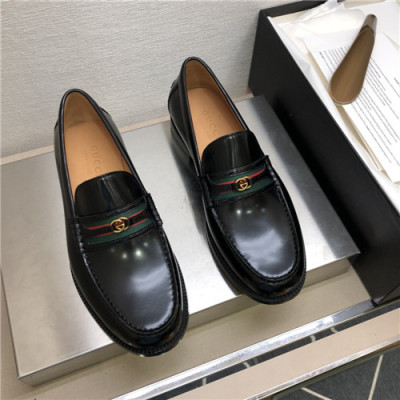 Gucci 2021 Men's Leather Loafer,GUCS1614 - 구찌 2021 남성용 레더 로퍼,Size(240-270),블랙