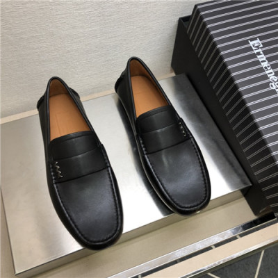 Ermenegildo Zegna 2021 Men's Loafer,ZEGS0046 - 제냐 2021 남성용 레더 로퍼,Size(240-270),블랙