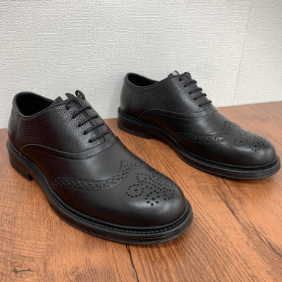 Bally 2025 Mens Leather Derby Shoes,BALS0186 - 발리 2025 남성용 레더 더비슈즈,Size(240-270),블랙