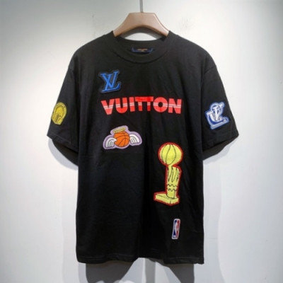 Louis vuitton  Mm/Wm Logo Short Sleeved Tshirts Black - 루이비통 2021 남/녀 로고 반팔티 Lou03464x Size(s - 2xl) 블랙