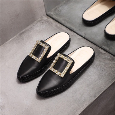 Roger Vivier 2021 Womne's Leather Mule,RVS0186 - 로저비비에 2021 여성용 레더 뮬,Size(225-250),블랙