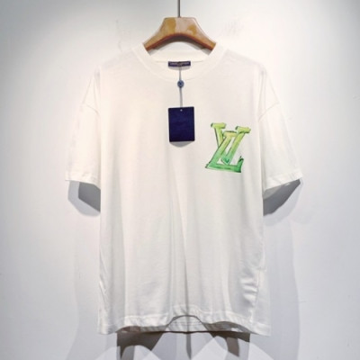 Louis vuitton  Mm/Wm Logo Short Sleeved Tshirts White - 루이비통 2021 남/녀 로고 반팔티 Lou03474x Size(s - 2xl) 화이트