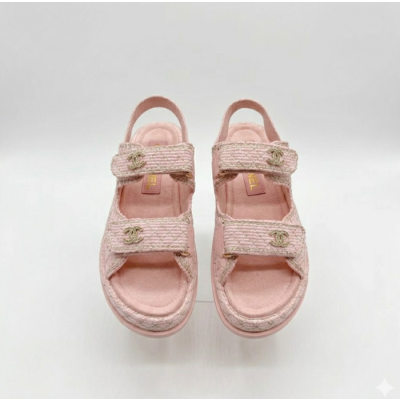 샤넬 여성 벨크로 샌들 - Chanel Womens Coco Sandals - chs6759x