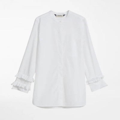 Max Mara  Womens Trendy Cotton shirts White - 막스마라 2021 여성 트렌디 코튼 셔츠 Max0070x Size(s - l) 화이트