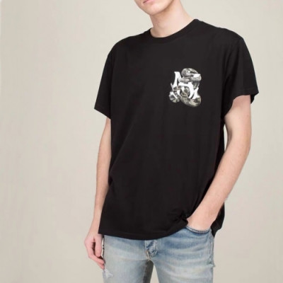 Amiri  Mm/Wm Logo Cotton Short Sleeved Tshirts Black - 아미리 2021 남/녀 로고 코튼 반팔티 Ami0272x Size(s - l) 블랙