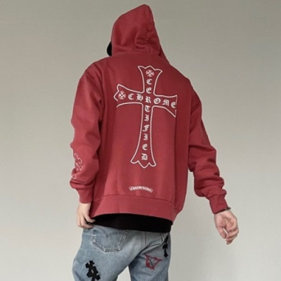 Chrom Hearts  Mens Logo Cotton Hoodie Burgundy - 크롬하츠 2021 남성 로고 코튼 후디 Chr0408x Size(s - xl)  버건디