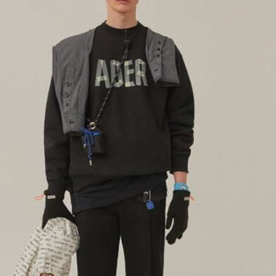 ADER  Mens Minimal Cotton Tshirts Black - ADER 2021 남성 미니멀 코튼 긴팔티 Ade0022x Size(s - l) 블랙