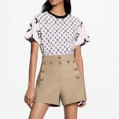 Louis vuitton  Womens Logo Short Sleeved Tshirts White - 루이비통 2021 여성 로고 반팔티 Lou03521x Size(s - l) 화이트