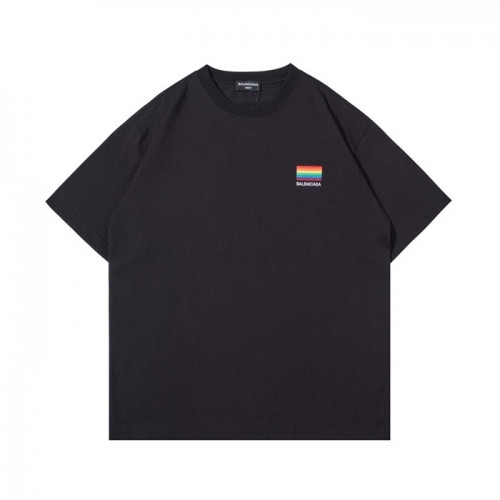 Balenciaga  Mm/Wm Logo Cotton Short Sleeved Tshirts Black - 발렌시아가 2021 남/녀 로고 코튼 반팔티 Bal01165x Size(xs - l) 블랙