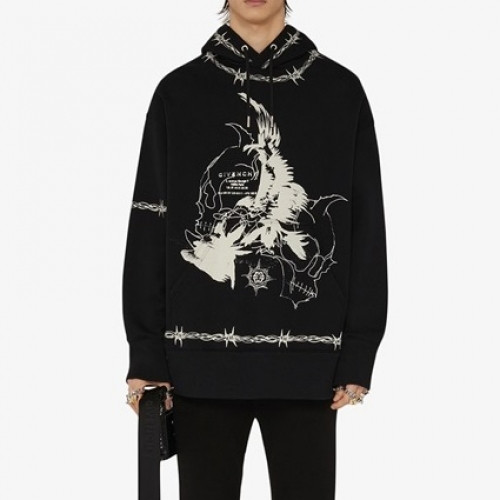 Givenchy  Mm/Wm Logo Casual Cotton Hoodie - 지방시 2021 남/녀 로고 캐쥬얼 코튼 후드티 Giv0549x Size(s - xl) 블랙