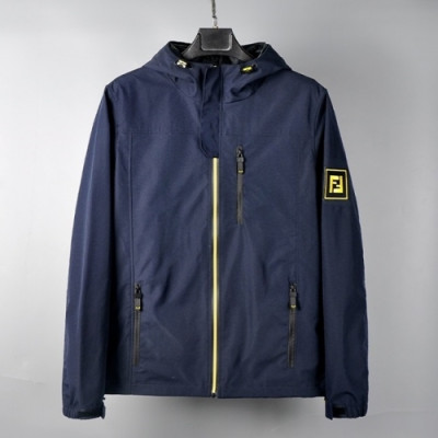 Fendi  Mens Logo Casual Blouson Navy - 펜디 남성 로고 캐쥬얼 블루종 Fen01020x Size(m - 2xl) 네이비