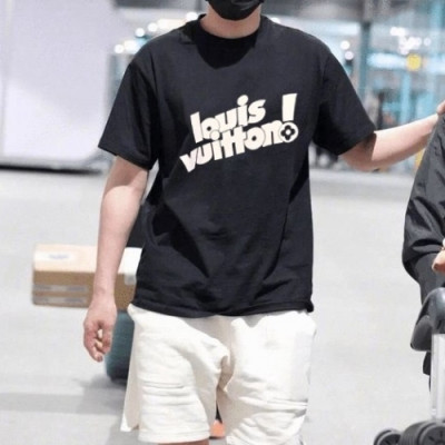 Louis vuitton  Mm/Wm Logo Short Sleeved Tshirts Black - 루이비통 2021 남/녀 로고 반팔티 Lou03534x Size(s - 2xl) 블랙