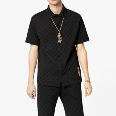 Louis vuitton  Mens Logo Short Sleeved Tshirts Black - 루이비통 2021 남성 로고 반팔티 Lou03545x Size(xs - xl) 블랙