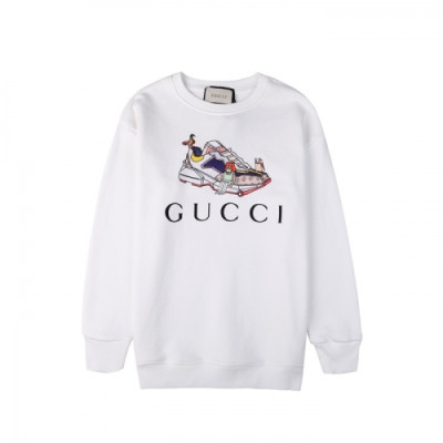 Gucci  Mm/Wm Logo Crew-neck Cotton Tshirts White - 구찌 2021 남/녀 로고 코튼 크루넥 코튼 긴팔티 Guc04013x Size(s - l) 화이트