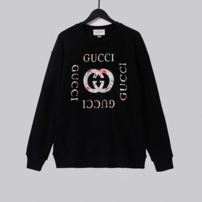 Gucci  Mm/Wm Logo Crew-neck Cotton Tshirts Black  - 구찌 2021 남/녀 로고 코튼 크루넥 코튼 긴팔티 Guc04024x Size(xs - l) 블랙