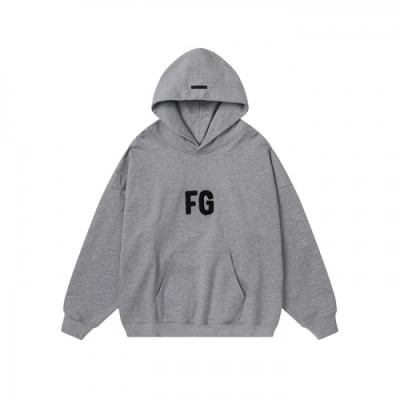 Fear of god  Mm/Wm Logo Oversize Cotton Hoodie Gray - 피어오브갓 2021 남/녀 로고 오버사이즈 코튼 후드티 Fea0333x Size(s - xl) 그레이