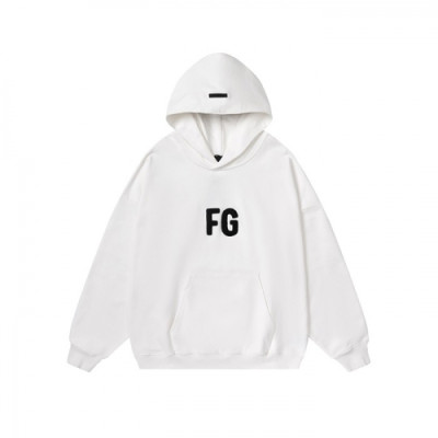 Fear of god  Mm/Wm Logo Oversize Cotton Hoodie White - 피어오브갓 2021 남/녀 로고 오버사이즈 코튼 후드티 Fea0335x Size(s - xl) 화이트