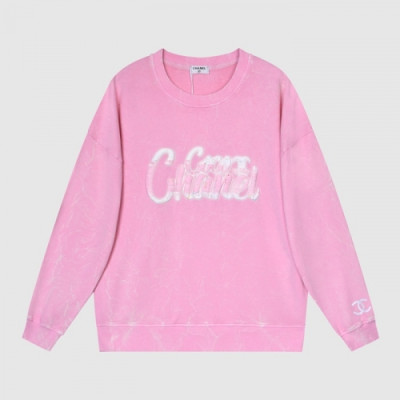 Chanel  Mm/Wm Crew-neck Logo Cotton Tshirts Pink - 샤넬 2021 남/녀 크루넥 로고 코튼 긴팔티 Cnl0787x Size(xs - l) 핑크