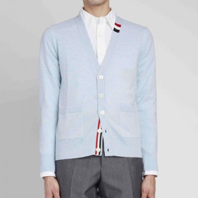 Thom Browne  Mm/Wm Strap V-neck Cardigan Blue - 톰브라운 2021 남/녀 스트랩 브이넥 가디건 Thom01410x Size(1 - 4) 블루