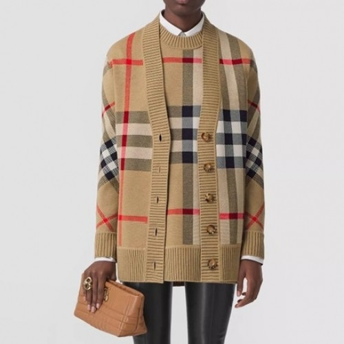 Burberry  Mm/Wm Vintage V-neck Wool Cardigan - 버버리 2021 남/녀 빈티지 브이넥 울 가디건 Bur04085x Size(xs - l) 브라운