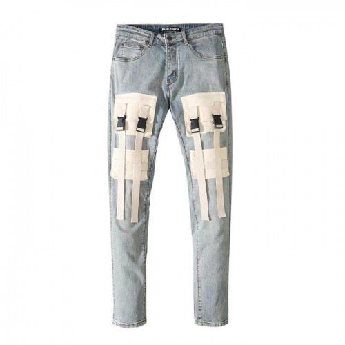 Palm Angels Mens Logo Casual Denim Pants Blue - 팜 엔젤스 2021 남성 로고 캐쥬얼 데님 팬츠 Pam0335x Size(29 - 40) 블루