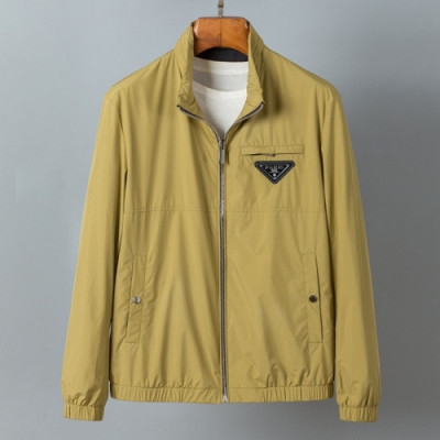 Prada  Mens Logo Casual Jackets Yellow - 프라다 2021 남성 로고 캐쥬얼 자켓 Pra02379x Size(m - 3xl) 옐로우