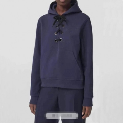 Burberry  Womens Logo Casual Cotton Hoodie Navy - 버버리 2021 여성 로고 캐쥬얼 코튼 후드티 Bur04097x Size(s - xl) 네이비