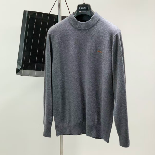 Zegna  Mens Basic Crew-neck Wool Sweater Ivory - 제냐 남성 베이직  터틀넥 울 스웨터 Zeg0308x Size(m - 2xl)