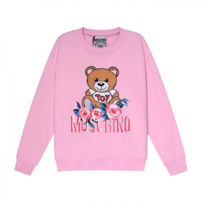 Moschino  Mm/Wm Crew-neck Cotton Tshirts Pink - 모스키노 2021 남/녀 크루넥 코튼 맨투맨 Mos0196x Size(s - l) 핑크