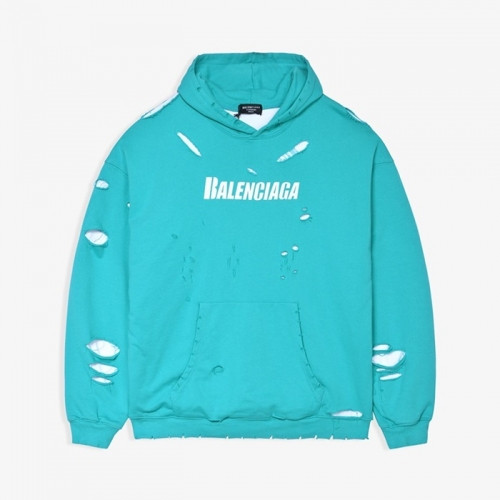 Balenciaga  Mm/Wm Logo Cotton Hoodie Blue - 발렌시아가 2021 남/녀 로고 코튼 후디 Bal01176x Size(xs - l) 블루
