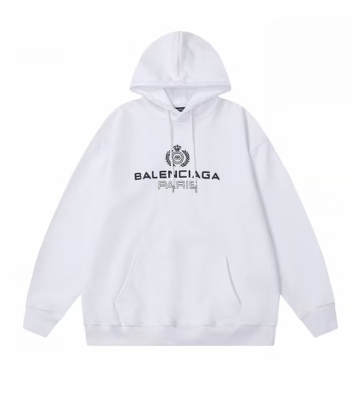 Balenciaga  Mm/Wm Logo Cotton Hoodie White - 발렌시아가 2022 남/녀 로고 코튼 후디 Bal01180x Size(xs - l) 화이트