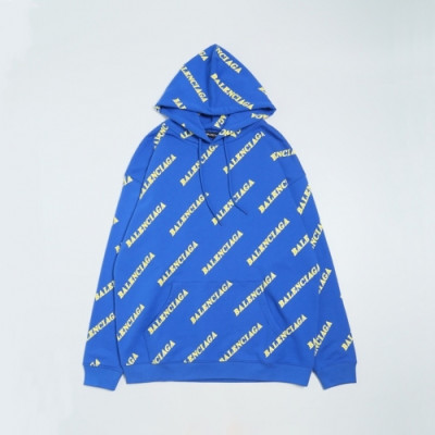 Balenciaga  Mm/Wm Logo Cotton Hoodie Blue - 발렌시아가 2021 남/녀 로고 코튼 후디 Bal01182x Size(xs - l) 블루