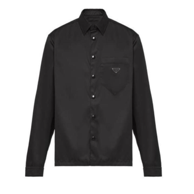 Prada  Mens Cotton Shirts Black - 프라다 2024 남성 베이직 코튼 셔츠 Pra02396x Size(s - xl) 블랙