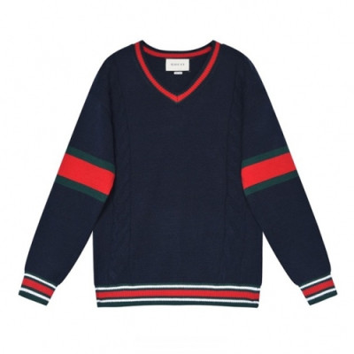 Gucci  Mm/Wm Logo Crew-neck Sweaters Blue - 구찌 2021 남/녀 로고 크루넥 스웨터 Guc04091x Size(m - 2xl) 블루