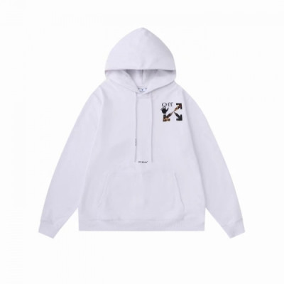 Off-white  Mens Logo Cotton Hoodie White - 오프화이트 2021 남성 로고 코튼 후드티 Off0774x Size(s - xl) 화이트