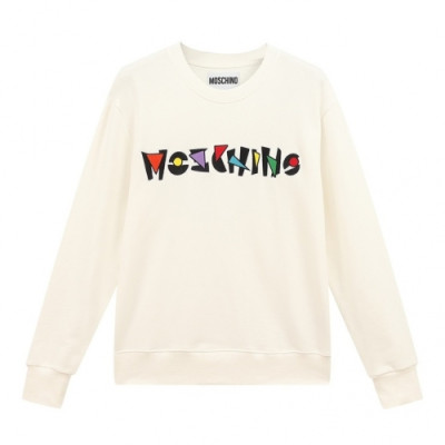 Moschino  Mm/Wm Crew-neck Cotton Tshirts White - 모스키노 2021 남/녀 크루넥 코튼 맨투맨 Mos0204x Size(m - 2xl) 화이트