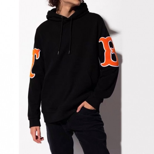 Burberry Mens Logo Casual Cotton Hoodie Black - 버버리 2021 남성 로고 캐쥬얼 코튼 후드티 Bur04125x Size(m - 2xl) 블랙