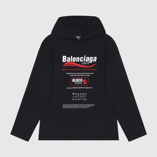 Balenciaga  Mm/Wm Logo Cotton Hoodie Black - 발렌시아가 2021 남/녀 로고 코튼 후디 Bal01198x Size(xs - l) 블랙