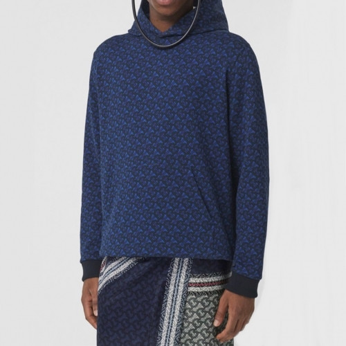 Burberry Mens Logo Casual Cotton Hoodie Navy - 버버리 2021 남성 로고 캐쥬얼 코튼 후드티 Bur04137x Size(s - 2xl) 네이비