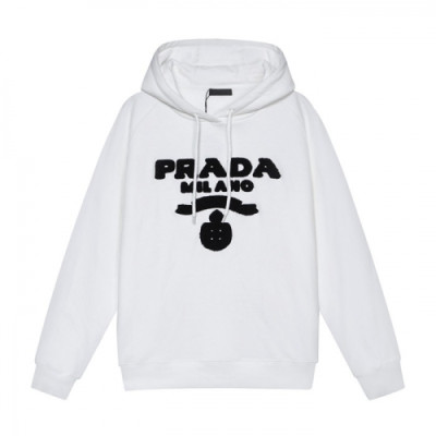 Prada  Mens Casual Cotton Hoodie White - 프라다 2021 남성 캐쥬얼 코튼 후드티 Pra02419x Size(xs - l) 화이트