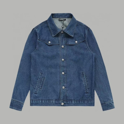 크롬하츠 남성 데님 자켓 - Chrom Hearts Mens Denim Jacket - chc4339x