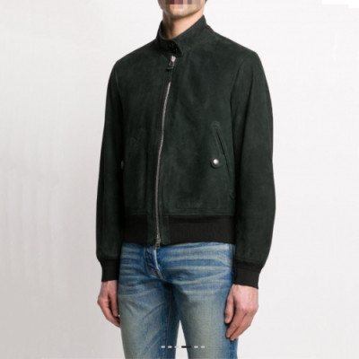 Tom Ford  Mens Logo Casual Leather Jacket Green - 톰포드 2021 남성 로고 캐쥬얼 자켓 Tomf0029x Size(m - 3xl) 그린