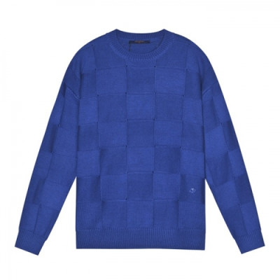 Louis vuitton  Mens Casual Wool Sweaters Blue - 루이비통 2021 남성 캐쥬얼 울 스웨터 Lou03649x Size(s - xl) 블루