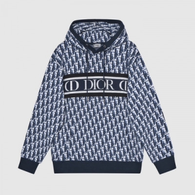 Dior  Mm/Wm  Logo Casual Cotton Hoodie Blue - 디올 2021 남/녀 로고 캐쥬얼 코튼 후디 Dio01494x Size(xs - l) 블루